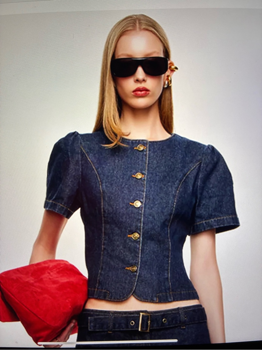 Lioness Femme Top in Denim with Tags Never Worn